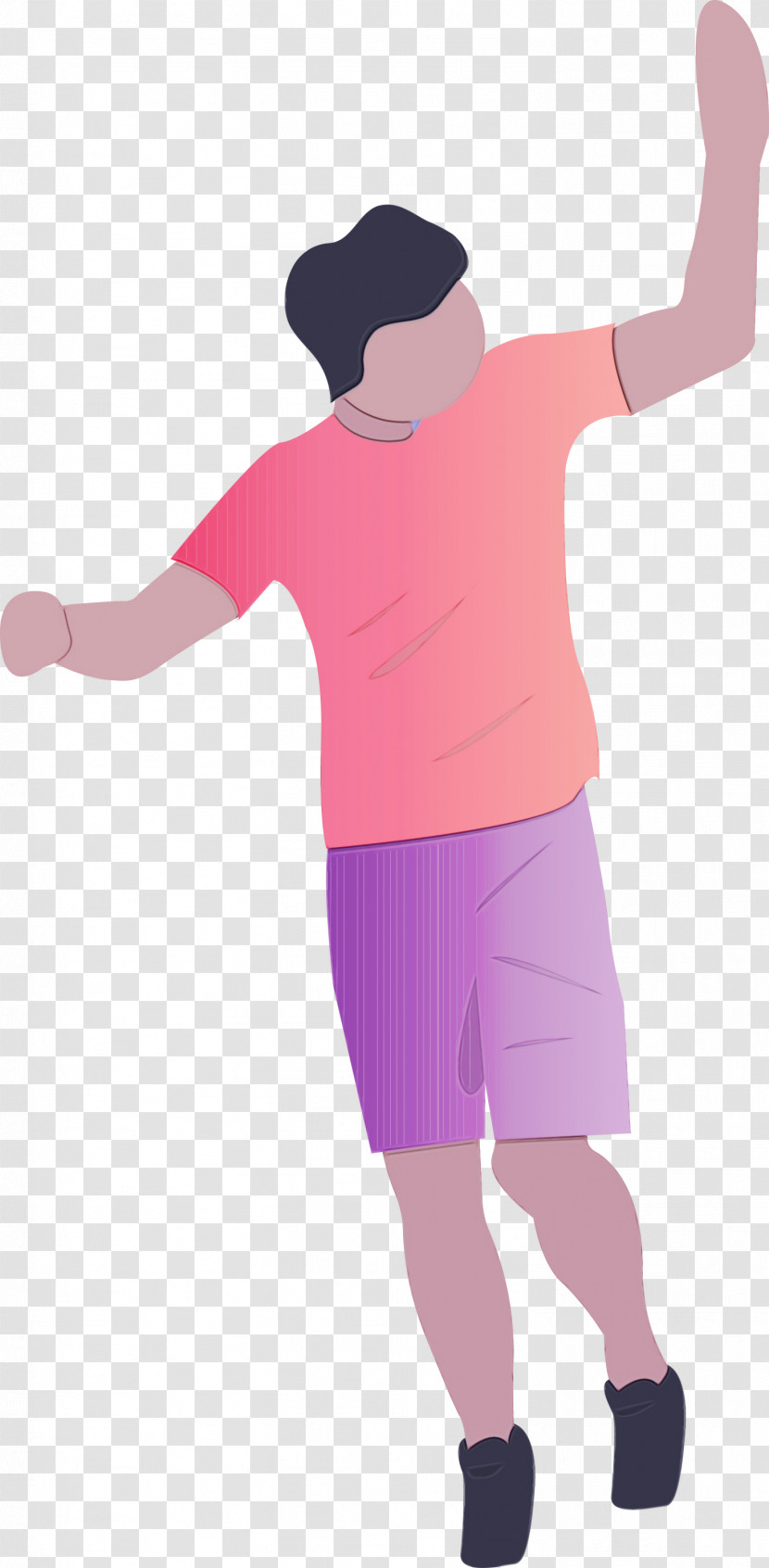 Pink Standing Arm Joint Shoulder Transparent PNG