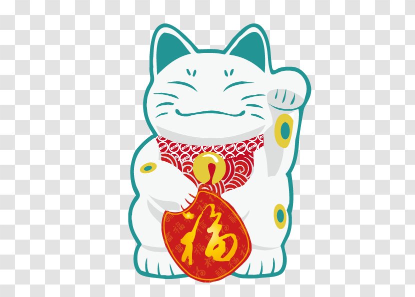 Red Envelope Font - Vector Lucky Cat Transparent PNG