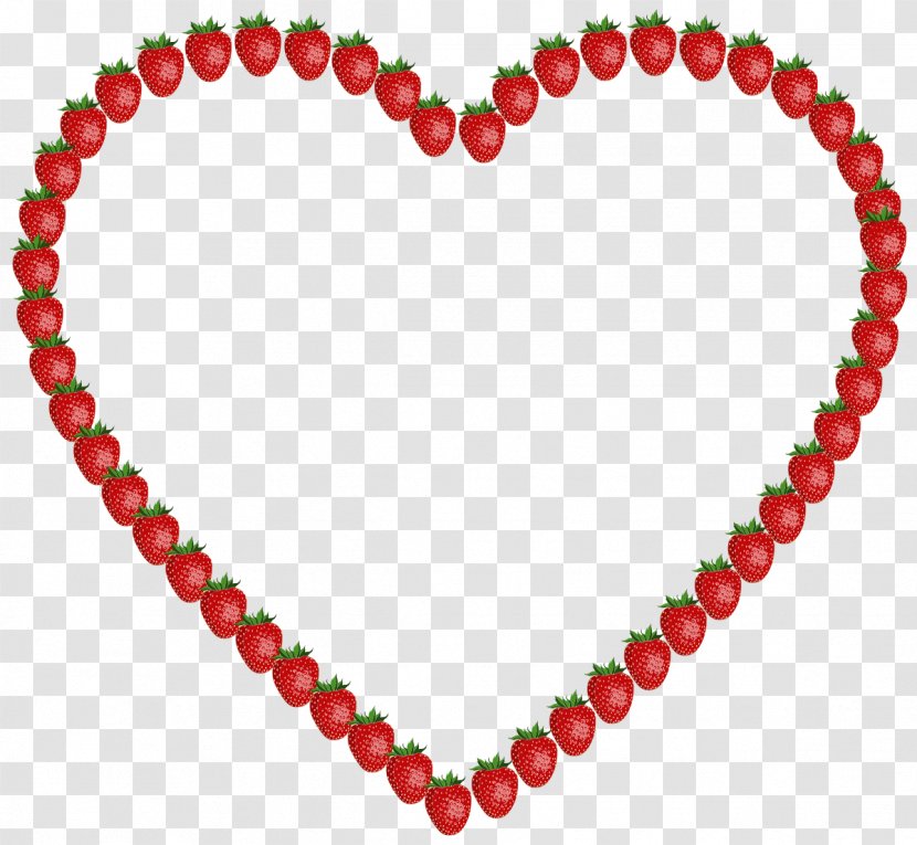 Clip Art Openclipart Heart Strawberry Vector Graphics - Necklace - Envelope Transparent PNG