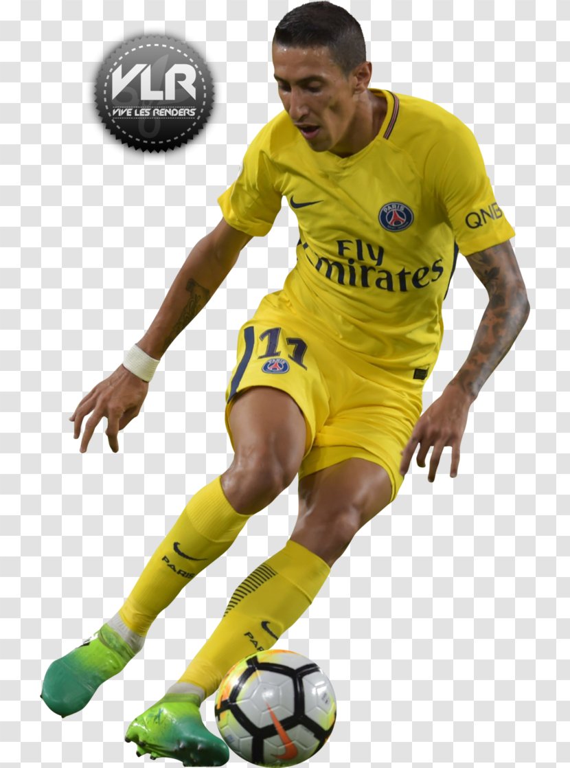 Ángel Di Maria Paris Saint-Germain F.C. Football Player Jersey Transparent PNG