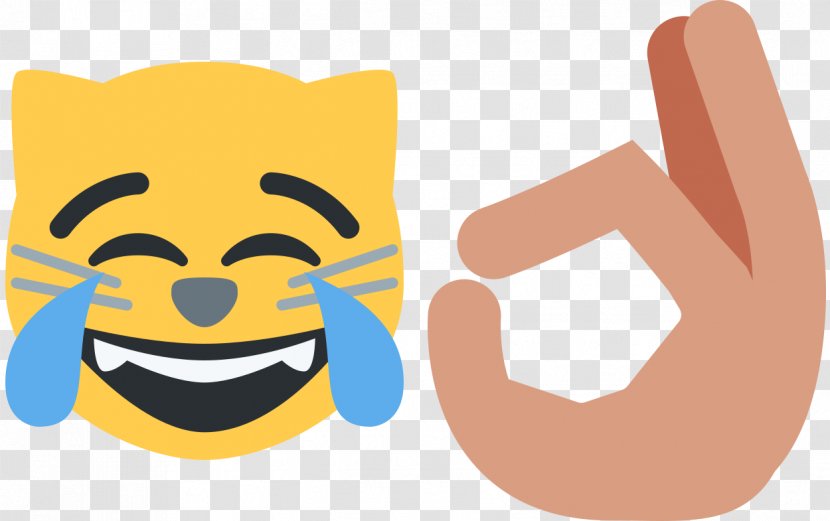 Face With Tears Of Joy Emoji Sticker Smile Emoticon - Finger Transparent PNG