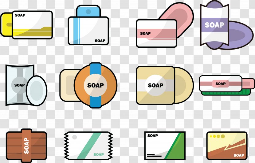 Brand Clip Art - Text - Soap Care Cleaning Box Transparent PNG