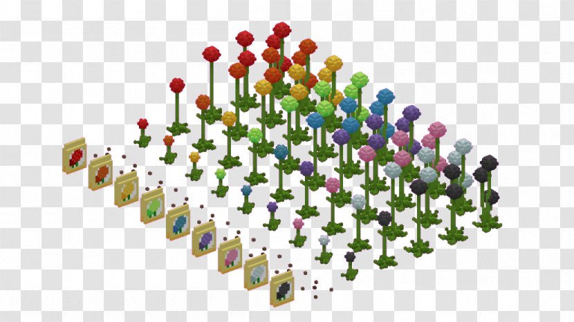 Voxel Flower Vector Graphics Seed Minecraft Transparent PNG