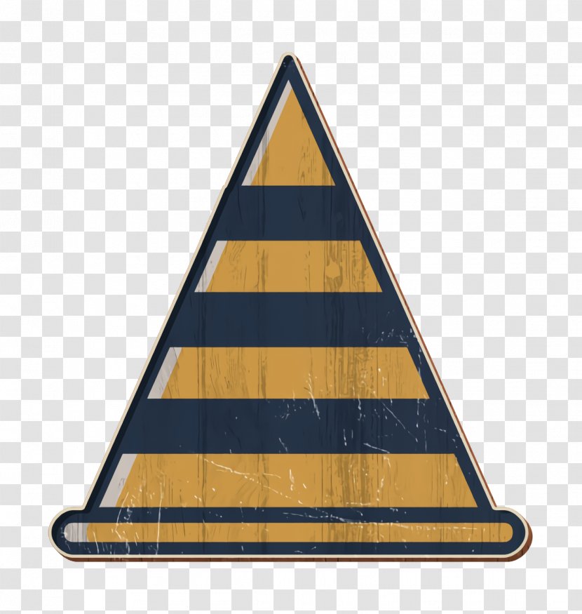 Cone Icon Construction Road - Rectangle Signage Transparent PNG