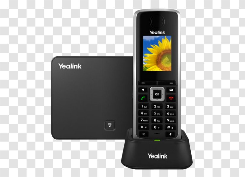 VoIP Phone Digital Enhanced Cordless Telecommunications Voice Over IP Telephone - Telephony - Sip Transparent PNG
