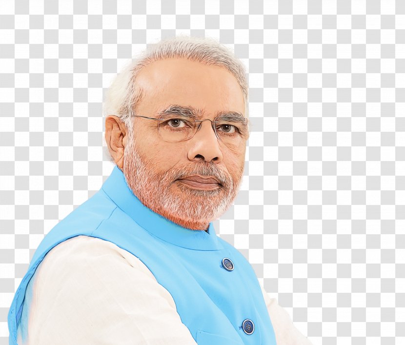 Modi Cartoon - Moustache - Facial Hair Neck Transparent PNG