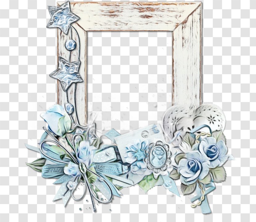 Watercolor Floral Frame - Flower Interior Design Transparent PNG