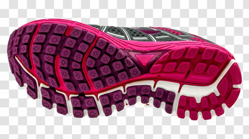 Brooks Sports Sneakers Shoe Hiking Boot Purple - Sportswear - Woman Sport Transparent PNG