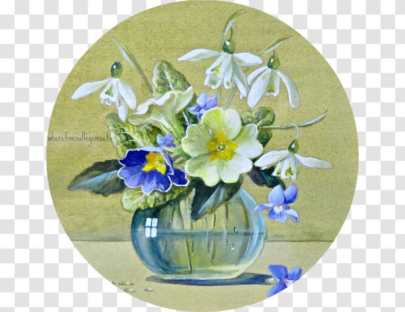 Floral Design Vase Violet Tableware - Family Transparent PNG