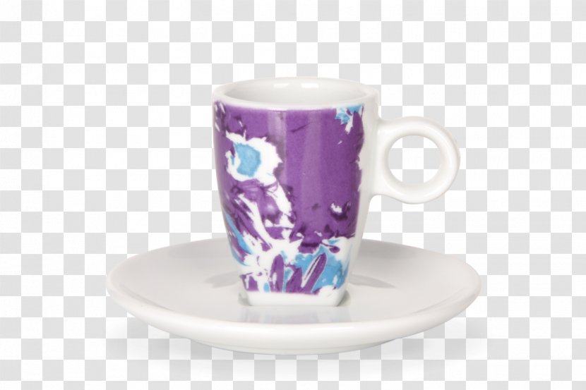 Coffee Cup Espresso Saucer Mug - Purple Transparent PNG