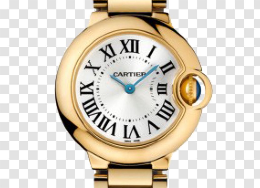 Cartier Ballon Bleu Watch Tank Jewellery - Metal - Gold Transparent PNG