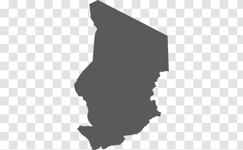 N'Djamena Blank Map Globe - Black And White Transparent PNG