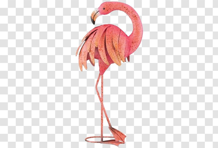 Plastic Flamingo Metal Garden Ornament - Cartoon Transparent PNG