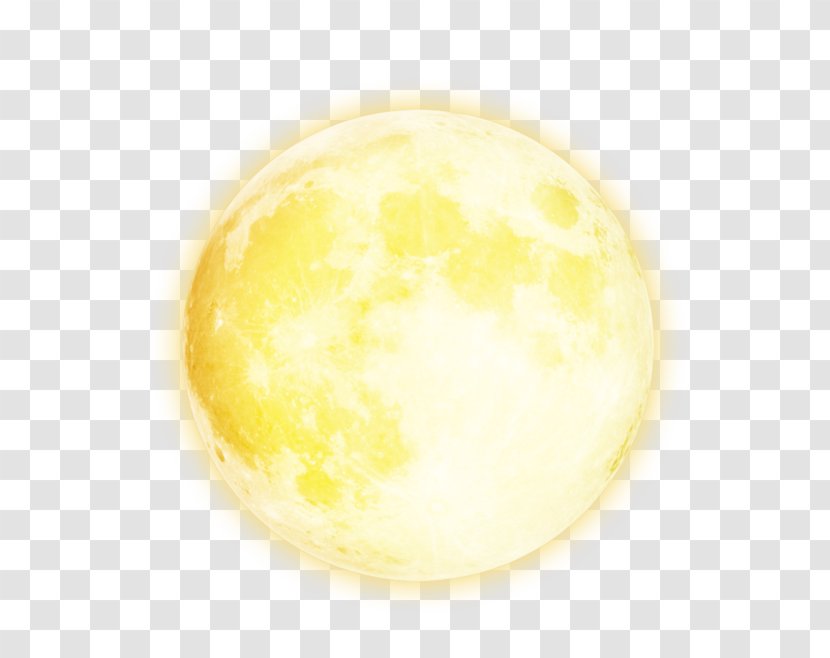 Light Moon Clip Art - Yellow - Round The Transparent PNG