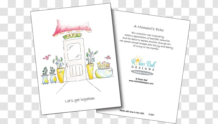 Greeting & Note Cards Gift Paper Sympathy - Wholesale - Hand Drawn Transparent PNG