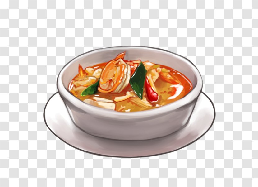 Thai Cuisine Tom Yum Shrimp Roe Noodles Soup - Ginger Transparent PNG