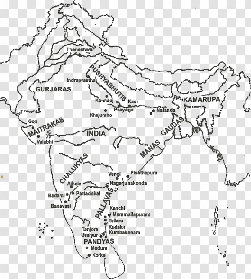 Gaur Pala Empire Middle Kingdoms Of India Gauda Kingdom Bengal - Map Transparent PNG