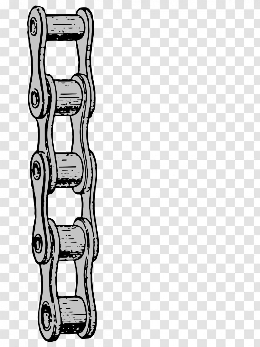 Car Bicycle Chains - Black And White Transparent PNG
