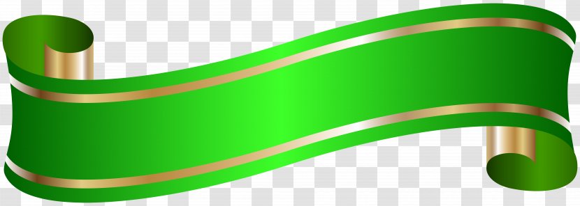 Banner Clip Art - Textile - Elegant Green Transparent PNG