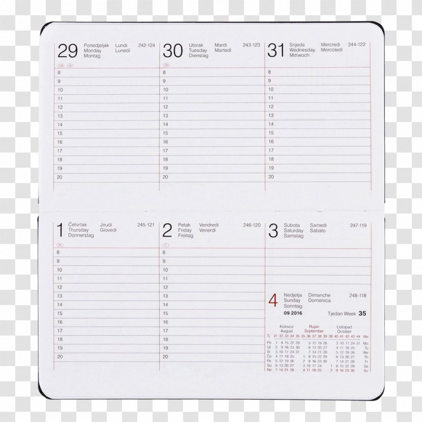 Paper Notebook Font Transparent PNG