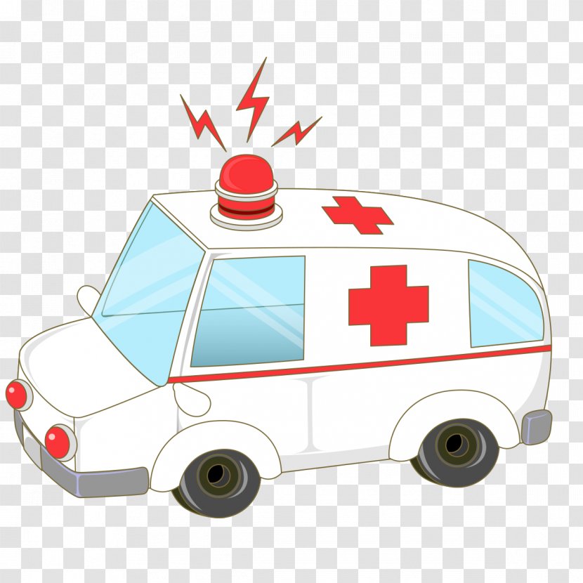Cartoon Ambulance Automotive Design Transparent PNG
