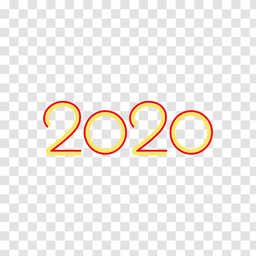 2020 New Year Number Transparent PNG