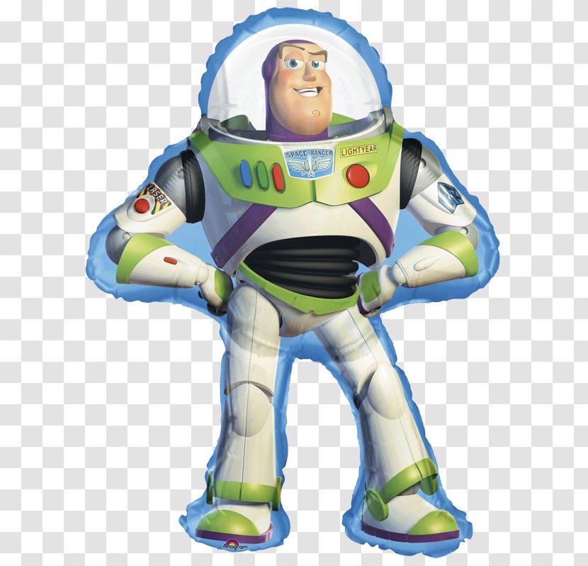 Toy Story 2: Buzz Lightyear To The Rescue Sheriff Woody Balloon - Action Figures Transparent PNG