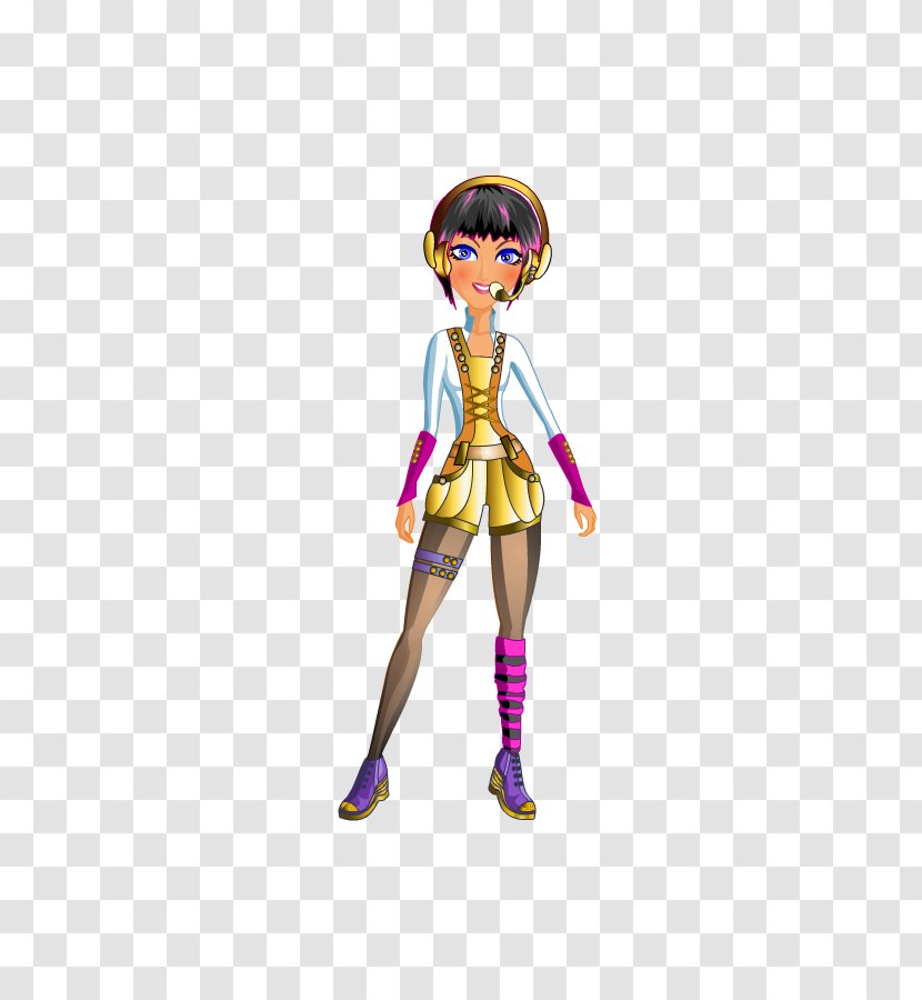 Figurine Cartoon Joint Action & Toy Figures - Violet - Dress Up Game Transparent PNG