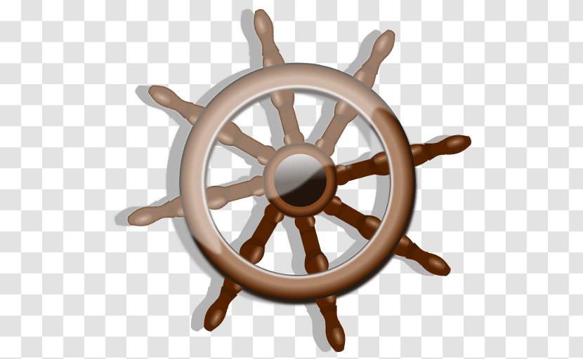 Ship's Wheel Rudder Clip Art - Sailing Ship Transparent PNG
