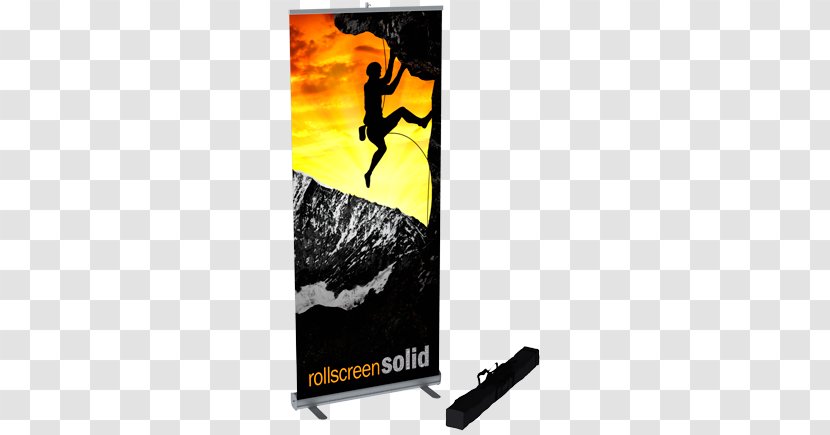 Advertising Roll Screen Web Banner Roll-up Pop-up Ad - Packaging And Labeling Transparent PNG