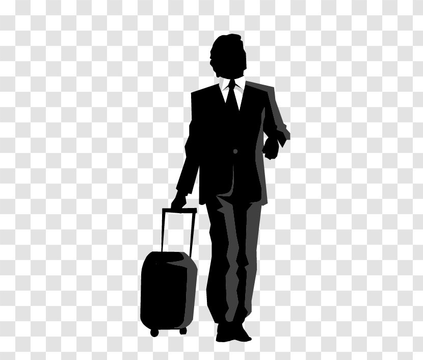 Silhouette Businessperson Drawing Clip Art - Formal Wear - Business Man Transparent PNG