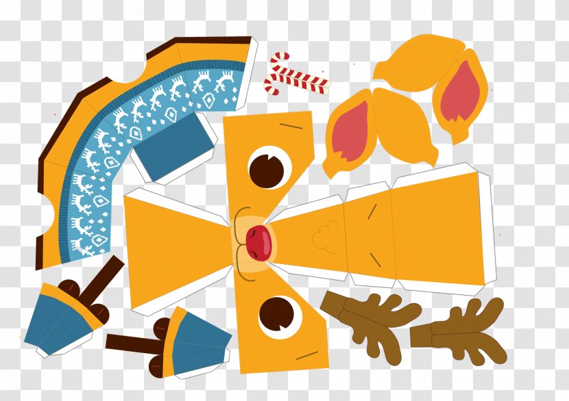 Paper Craft Santa Claus Gingerbread House Christmas - Toys Transparent PNG