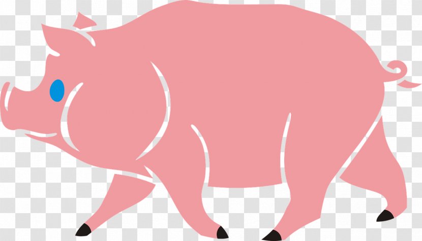 Pig Cartoon - Dark Lord Chuckles The Silly Piggy - Tail Livestock Transparent PNG