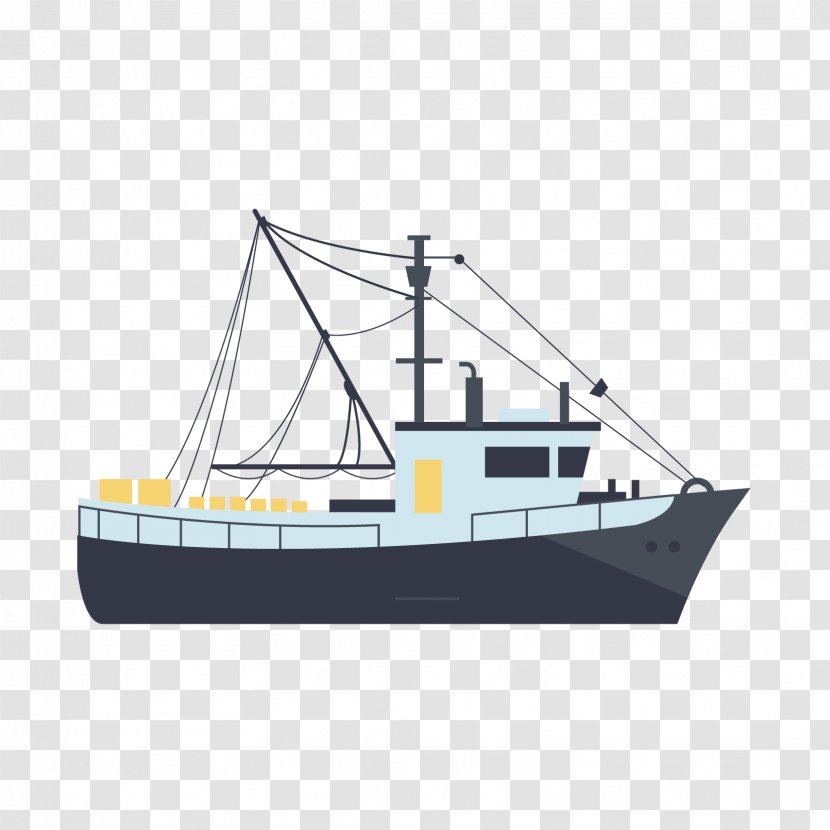 Fishing Trawler Vessel Boat Transparent PNG