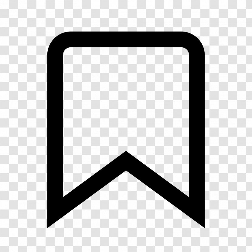Bookmark Tag Symbol - Black Transparent PNG