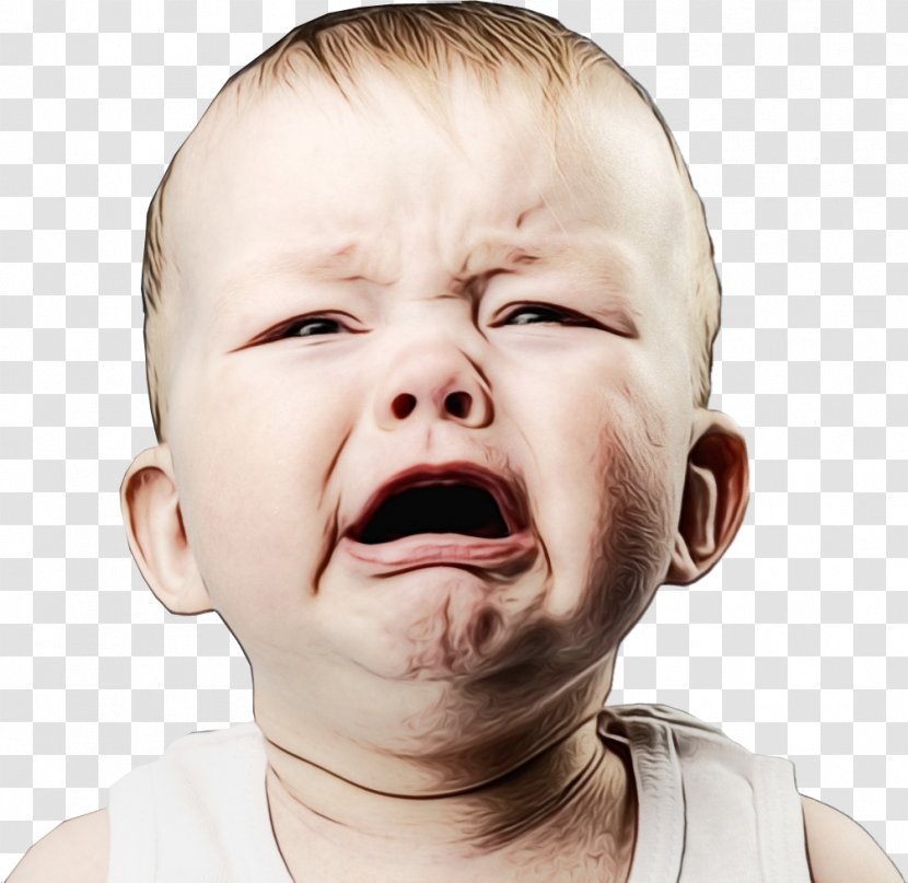 Baby Cartoon - Crying - Laughing Tongue Transparent PNG
