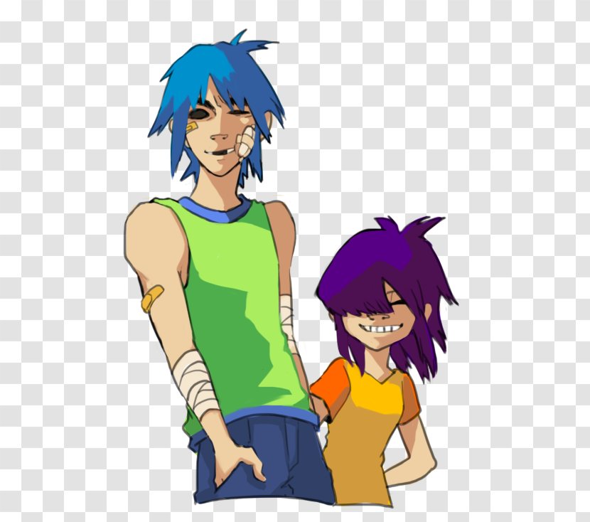 2-D Cyborg Noodle Gorillaz Murdoc Niccals - Watercolor - 2d And Transparent PNG