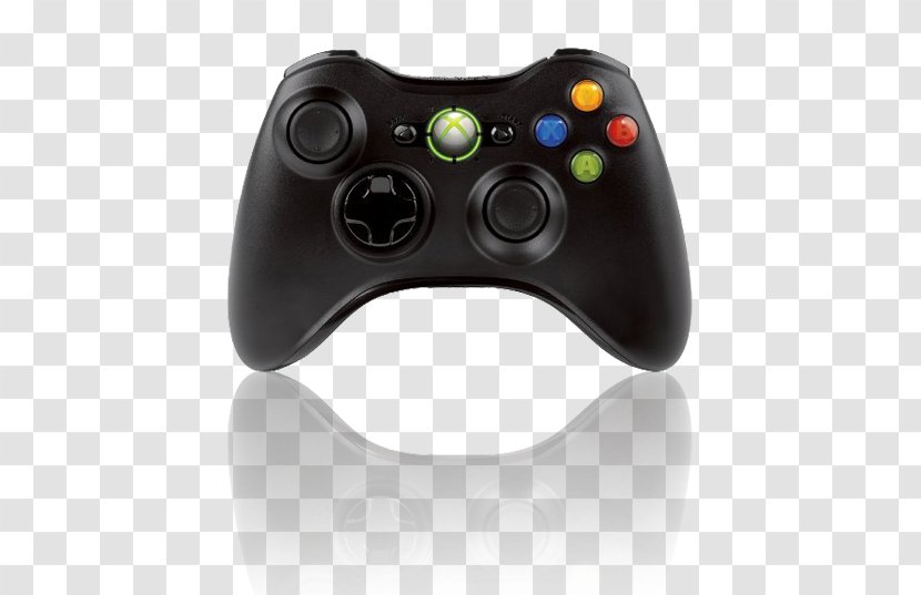 Xbox 360 Controller Black Wireless Racing Wheel GameCube - Game Controllers Transparent PNG
