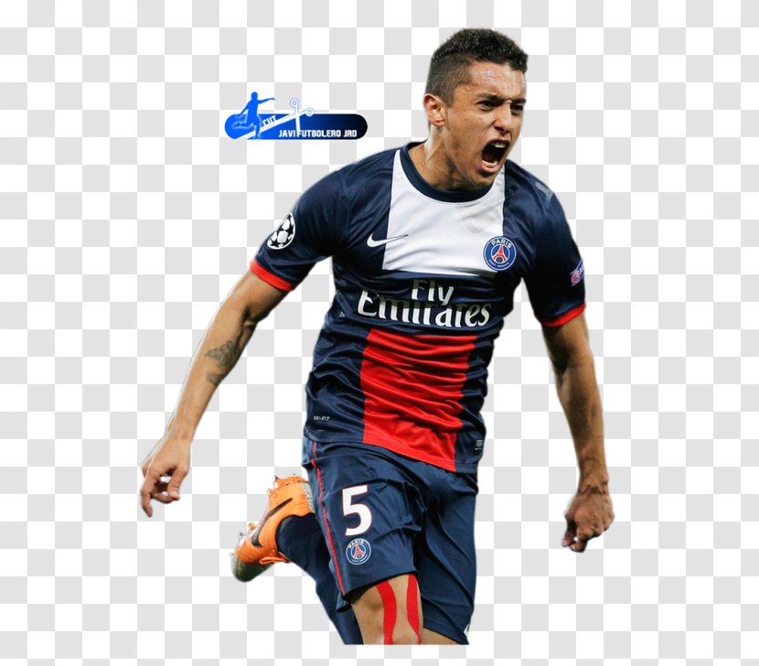 Marquinhos Brazil National Football Team Paris Saint-Germain F.C. Jersey Transparent PNG