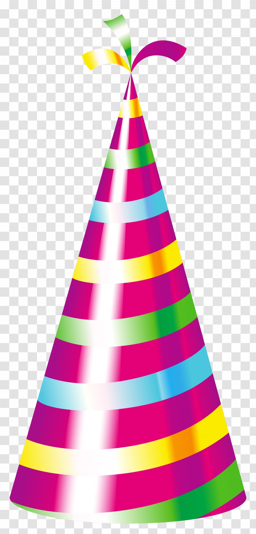 Birthday Party Hat Clip Art - Cone - Clipart Image Transparent PNG