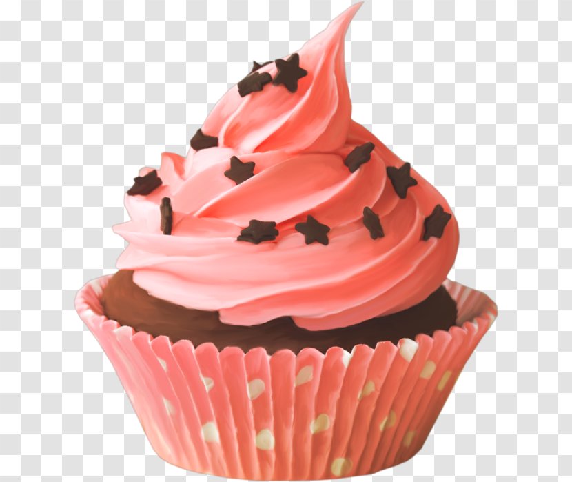 Cupcake Frosting & Icing Chocolate Cake Birthday Red Velvet - Biscuits Transparent PNG