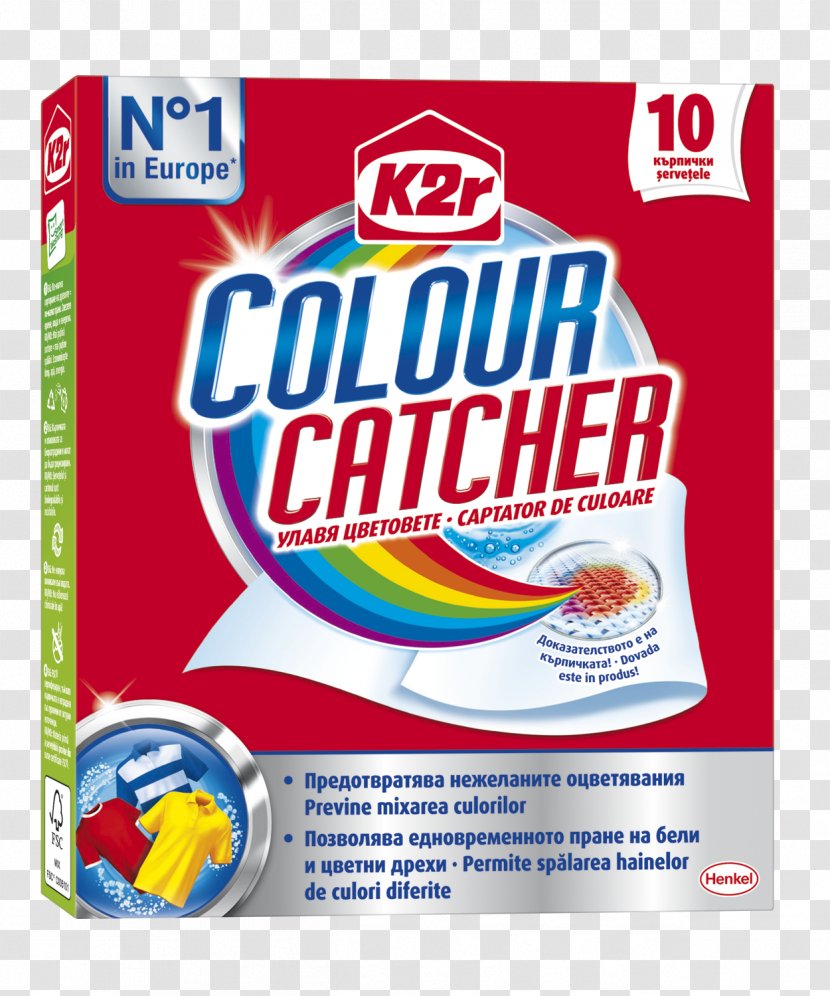 Colour Catcher 10ks K2r K2R Laundry Washing Machines - Detergent - Bleach Transparent PNG