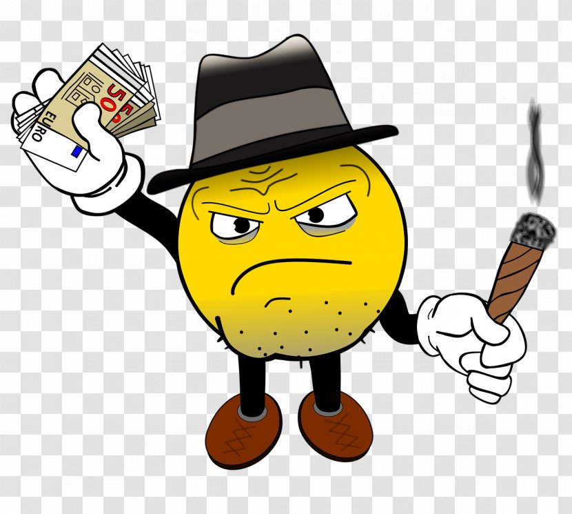 Smiley Emoticon Comics Mafia - Public Domain - Like A Boss Transparent PNG