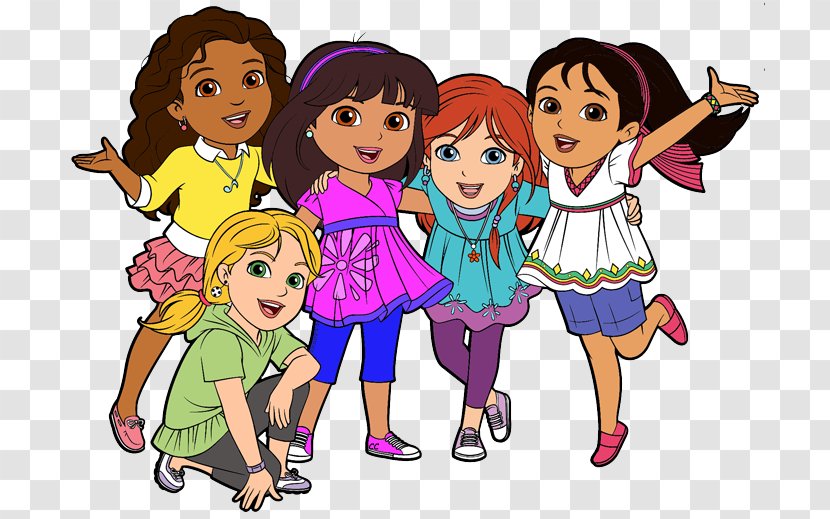 Dora And Friends: Into The City! Free Content Clip Art - Silhouette - Animated Friends Cliparts Transparent PNG