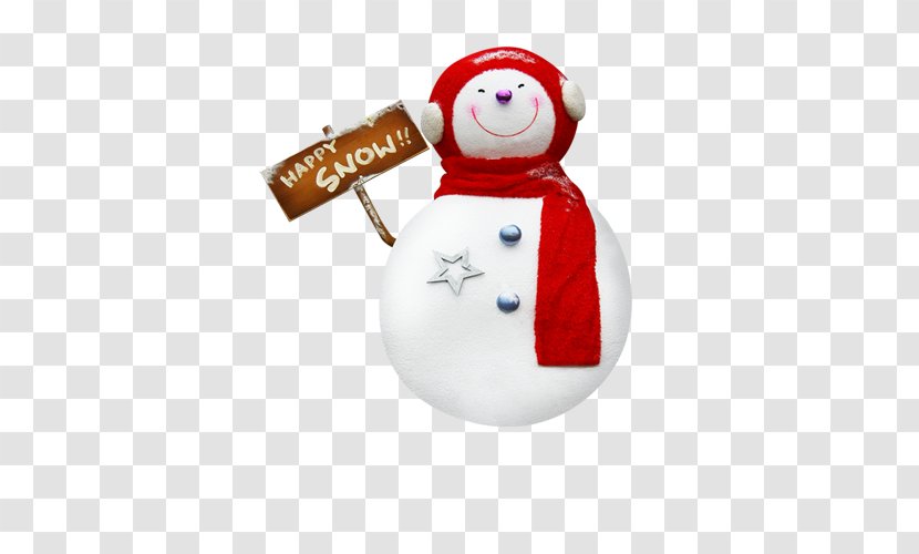 Christmas Snowman - Poster - Coupon Transparent PNG