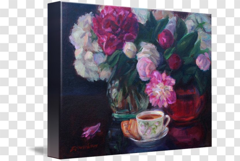 Floral Design Vase Still Life Rose Family Modern Art - Artwork Transparent PNG
