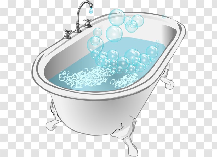 Bathtub Bubble Bath Clip Art - Shower Transparent PNG