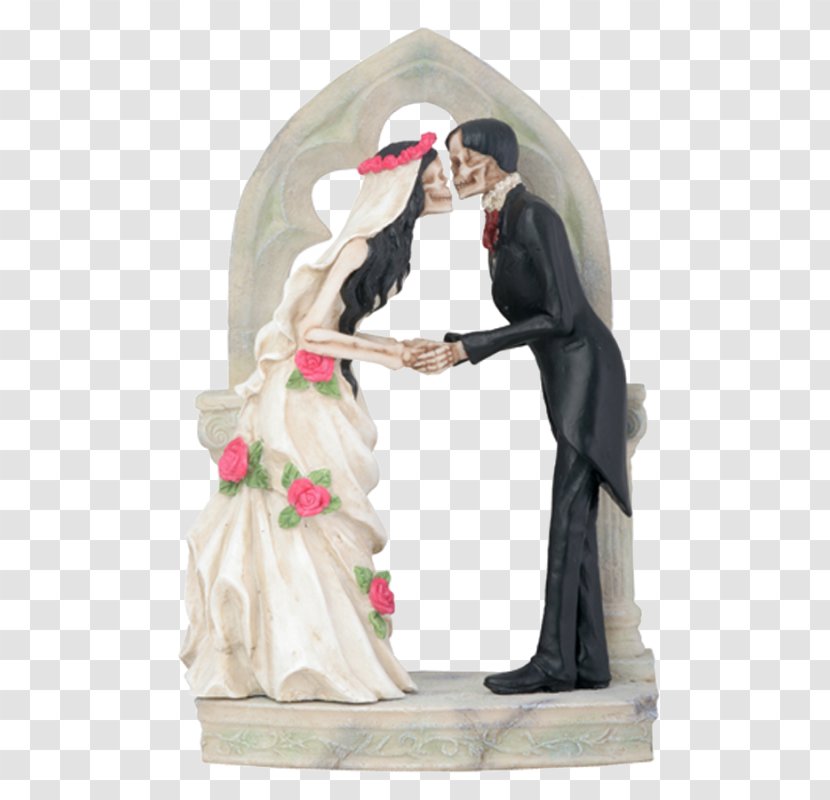 Wedding Cake Topper Calavera - Day Of The Dead - Couple Transparent PNG