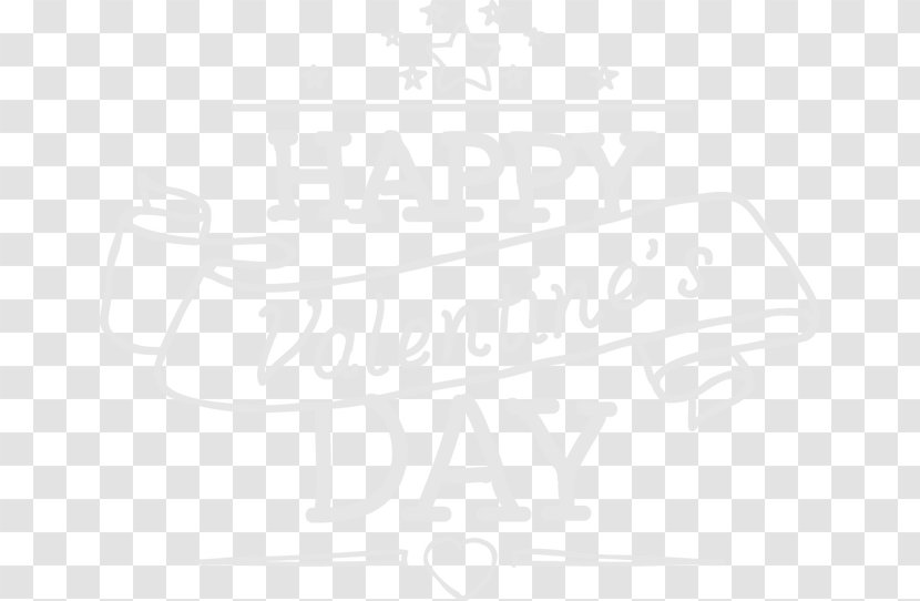 White Pattern - Monochrome - Valentine's Day WordArt Tab Transparent PNG