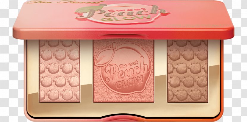 Too Faced Sweet Peach Highlighter Cosmetics Viseart Eye Shadow Palette Rouge - Chocolate Bar - Powder Blush Transparent PNG